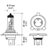 Thumbnail for Hella Bulb H4 12V 60/55W P43t T4.625 +50