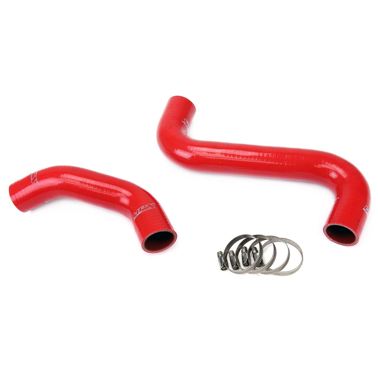 HPS Red Reinforced Silicone Radiator Hose Kit Coolant for Subaru 01-07 WRX / STI