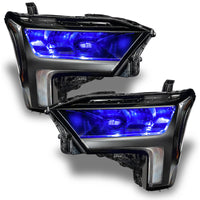 Thumbnail for Oracle 2022+ Toyota Tundra ColorSHIFT RGB Demon Eye Headlight Upgrade Kit SEE WARRANTY