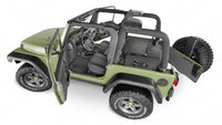 Thumbnail for BedRug 18-23 Jeep JL 4 Door BedTred 4pc Rear Cargo Kit (w/o Gap Hider)