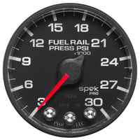 Thumbnail for Autometer Spek-Pro Gauge Rail Press 2 1/16in 30Kpsi Stepper Motor W/Peak & Warn Blk/Blk