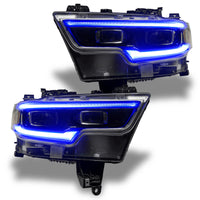 Thumbnail for Oracle 19-21 RAM 1500 Projector LED Headlight DRL Kit - RGBW+A w/ 2.0 Controller SEE WARRANTY