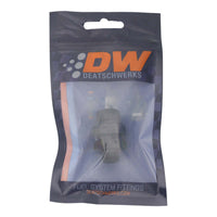Thumbnail for DeatschWerks 6AN ORB Male to 8AN ORB Male Swivel Adapter - Anodized Matte Black