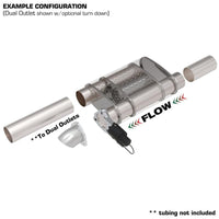 Thumbnail for QTP 3in Weld-On 304SS Screamer Muffler w/Bolt-On QTEC Electric Cutout