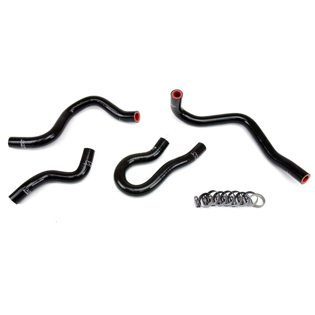 HPS Reinforced Black Silicone Heater Hose Kit Coolant for Honda 99-00 Civic EM1 Si B16 1.6L DOHC