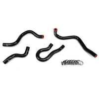 Thumbnail for HPS Reinforced Black Silicone Heater Hose Kit Coolant for Honda 99-00 Civic EM1 Si B16 1.6L DOHC