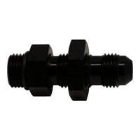 Thumbnail for DeatschWerks 6AN O-Ring Male to 6AN Male Flare Bulkhead Include Nut - Anodized Matte Black