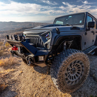 Thumbnail for Go Rhino 07-20 Jeep Wrangler JL/JLU/JK/JKU/Gladiator JT Trailline Front Stubby Bumper