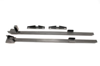 Thumbnail for BMR 79-93 Fox Mustang Weld-On Boxed Subframe Connectors (Outside Frame Exhaust) - Black Hammertone