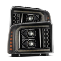 Thumbnail for AlphaRex 05-07 Ford F250-550 PRO-Series Projector Headlights Alpha-Black