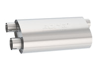 Thumbnail for Borla Transverse Flow Notched Muffler - Oval Single Inlet/Dual Outlet 2.5in 19in x 10.5in x 5.5in