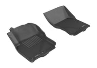 Thumbnail for 3D MAXpider 2005-2019 Nissan Frontier Crew/King Cab Kagu 1st Row Floormat - Black