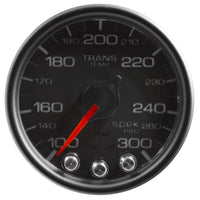 Thumbnail for Autometer Spek-Pro Gauge Trans Temp 2 1/16in 300f Stepper Motor W/Peak & Warn Blk/Blk
