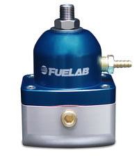 Thumbnail for Fuelab 515 TBI Adjustable FPR Large Seat 10-25 PSI (2) -10AN In (1) -6AN Return - Blue