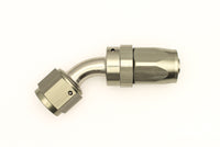 Thumbnail for DeatschWerks 8AN Female Swivel 45-Degree Hose End CPE