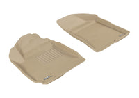 Thumbnail for 3D MAXpider 2010-2012 Hyundai Santa Fe Kagu 1st Row Floormat - Tan