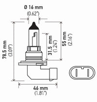 Thumbnail for Hella Bulb 9006/Hb4 12V 55W P22D T4 Sb