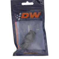Thumbnail for DeatschWerks 8AN Male Flare to 1/2in Hardline Compression Adapter - Anodized Matte Black