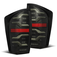 Thumbnail for AlphaRex 16-21 Toyota Tacoma LUXX LED Taillights Alpha Blk w/Activ Light/Seq Signal