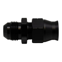 Thumbnail for DeatschWerks 8AN Male Flare to 1/2in Hardline Compression Adapter - Anodized Matte Black