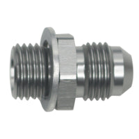 Thumbnail for DeatschWerks 6AN Male Flare to M14 X 1.5 Male Metric Adapter (Incl Washer) - Anodized Matte Black