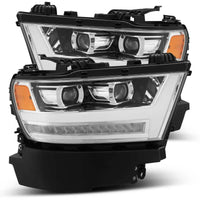 Thumbnail for AlphaRex 19-20 Ram 1500HD PRO-Series Proj Headlight Plnk Styl Chrm w/Activ Light/Seq Signal/Plnk DRL