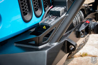 Thumbnail for ICON 07-18 Jeep Wrangler JK Pro Series Front Bumper Rec Winch Mount w/Bar/Tabs
