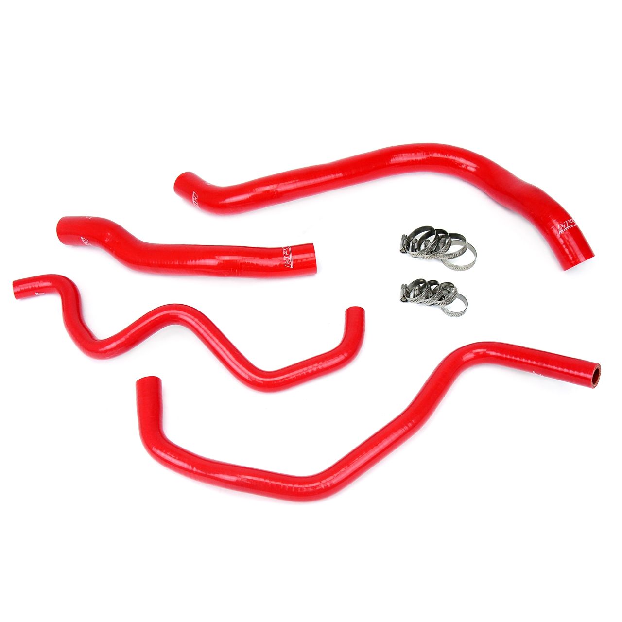 HPS Red Reinforced Silicone Radiator + Heater Hose Kit for Acura 10-14 TSX 3.5L V6 LHD
