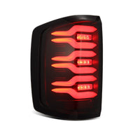 Thumbnail for AlphaRex 14-18 Chevrolet Silverado Luxx-Series LED Tail Lights Black w/Activ Light/Seq Signal