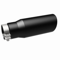 Thumbnail for MagnaFlow Tip Stainless Black Coated Single Wall Round Single Outlet 5in Dia 3.5in Inlet 14.5in L