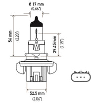 Thumbnail for Hella Bulb H13 12V 60/55W P264T T4 +50