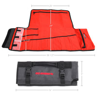 Thumbnail for Go Rhino XVenture Gear Tool Roll Large (7x7in. Closed) 12oz Waxed Canvas - Black