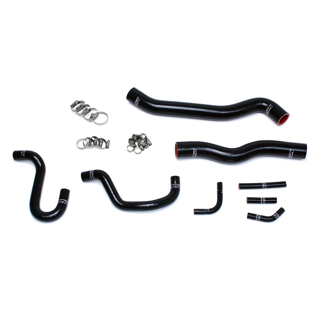 HPS Reinforced Black Silicone Radiator + Heater Hose Kit Coolant for Hyundai 12-16 Genesis Coupe 3.8L V6 Left Hand Drive