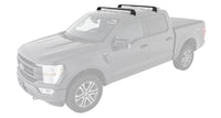Thumbnail for Rhino-Rack 04-08 Ford F150 Supercrew Vortex ROC25 Flush 2 Bar Roof Rack - Black