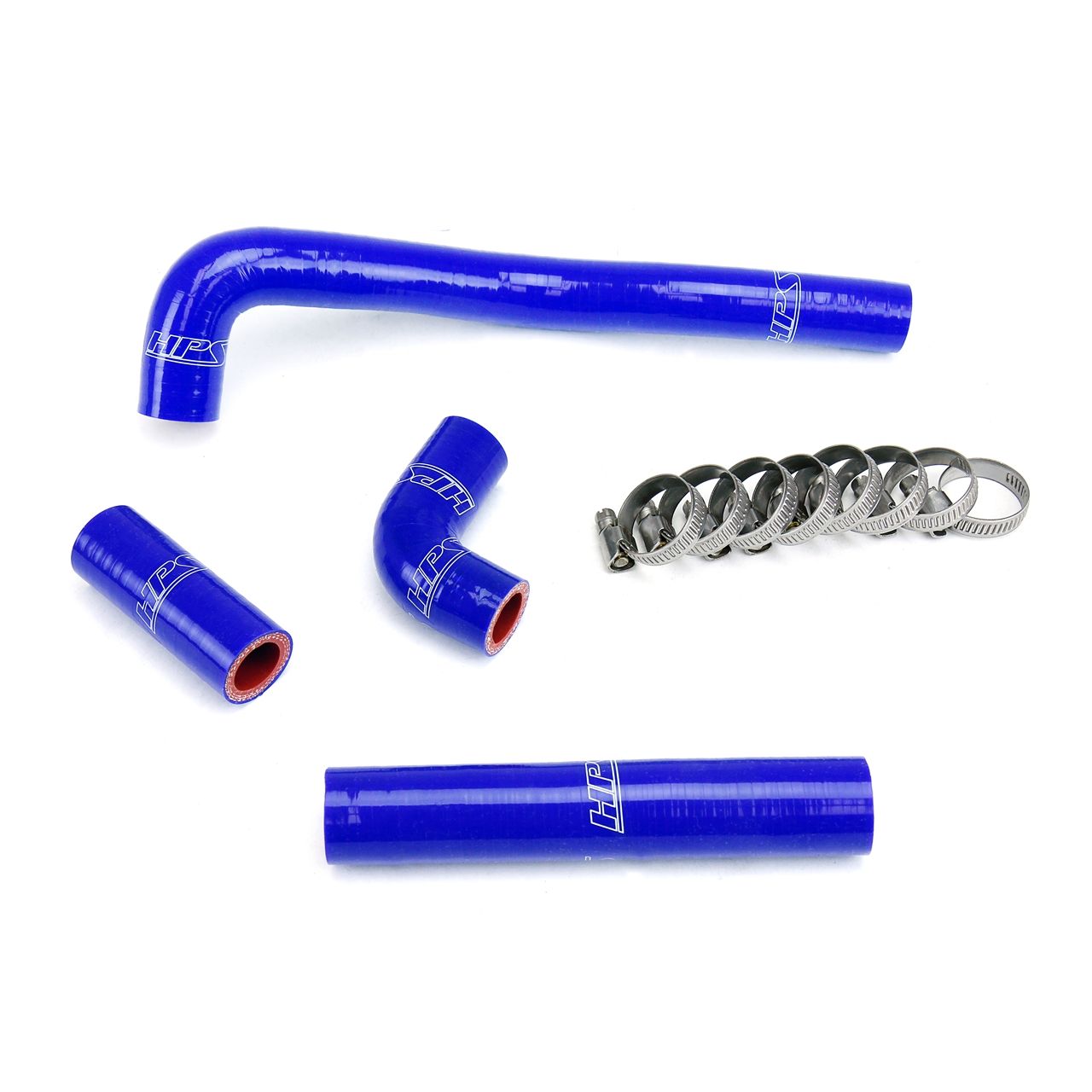 HPS Blue Reinforced Silicone Radiator Hose Kit for Kawasaki 88-04 KX500