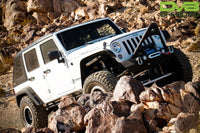 Thumbnail for DV8 Offroad 07-18 Jeep Wrangler JK 2 Piece Fast Back Hard Top 4 Door - Black (DS Only)