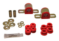 Thumbnail for Energy Suspension 84-01 Jeep Cherokee Red Frt 25mm Sway Bar Bushing Set w/End Link Bushings