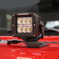 Thumbnail for Go Rhino 18-20 Jeep Wrangler JL/JLU/Gladiator JT Light Mount - 3in Cube