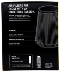 Thumbnail for Airaid Universal Air Filter - Cone 6in FLG x 7in B x 5in T x 8in H - Synthaflow