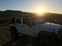 Thumbnail for DV8 Offroad 07-18 Jeep Wrangler JK 2 Piece Fast Back Hard Top 4 Door - Black (DS Only)