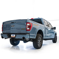 Thumbnail for AWE Tuning 2021+ Ford F-150 Tremor (w/ Bumper Cutouts) 0FG Non-Resonated Catback -Diamond Black Tips