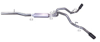 Thumbnail for Gibson 14-18 GMC Sierra 1500 Denali 6.2L 3.5in/2.25in Cat-Back Dual Extreme Exhaust - Black Elite