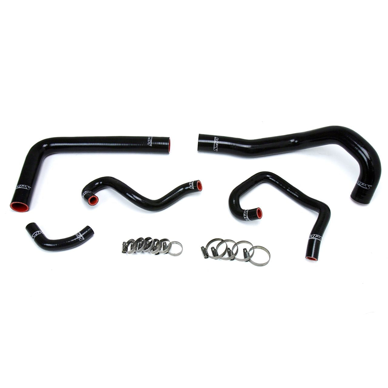 HPS Black Reinforced Silicone Radiator + Heater Hose Kit Coolant for Toyota 93-98 Supra MK4 2JZ Turbo Left Hand Drive