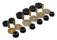 Thumbnail for Energy Suspension 79-88 Toyota 4WD (Exc T-100 & Tundra) Black Body Cab Mount Set