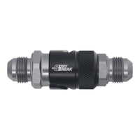 Thumbnail for DeatschWerks 8AN Male Flare Quick Disconnect Dry Break Fitting - 2 Pieces Anodized Matte Black