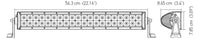 Thumbnail for Hella Value Fit Sport 22in - 120W LED Light Bar - Dual Row Combo Beam