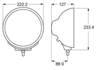 Thumbnail for Hella Rallye 4000 series BlackEuro Beam 12V Halogen Lamp with Position Lamp