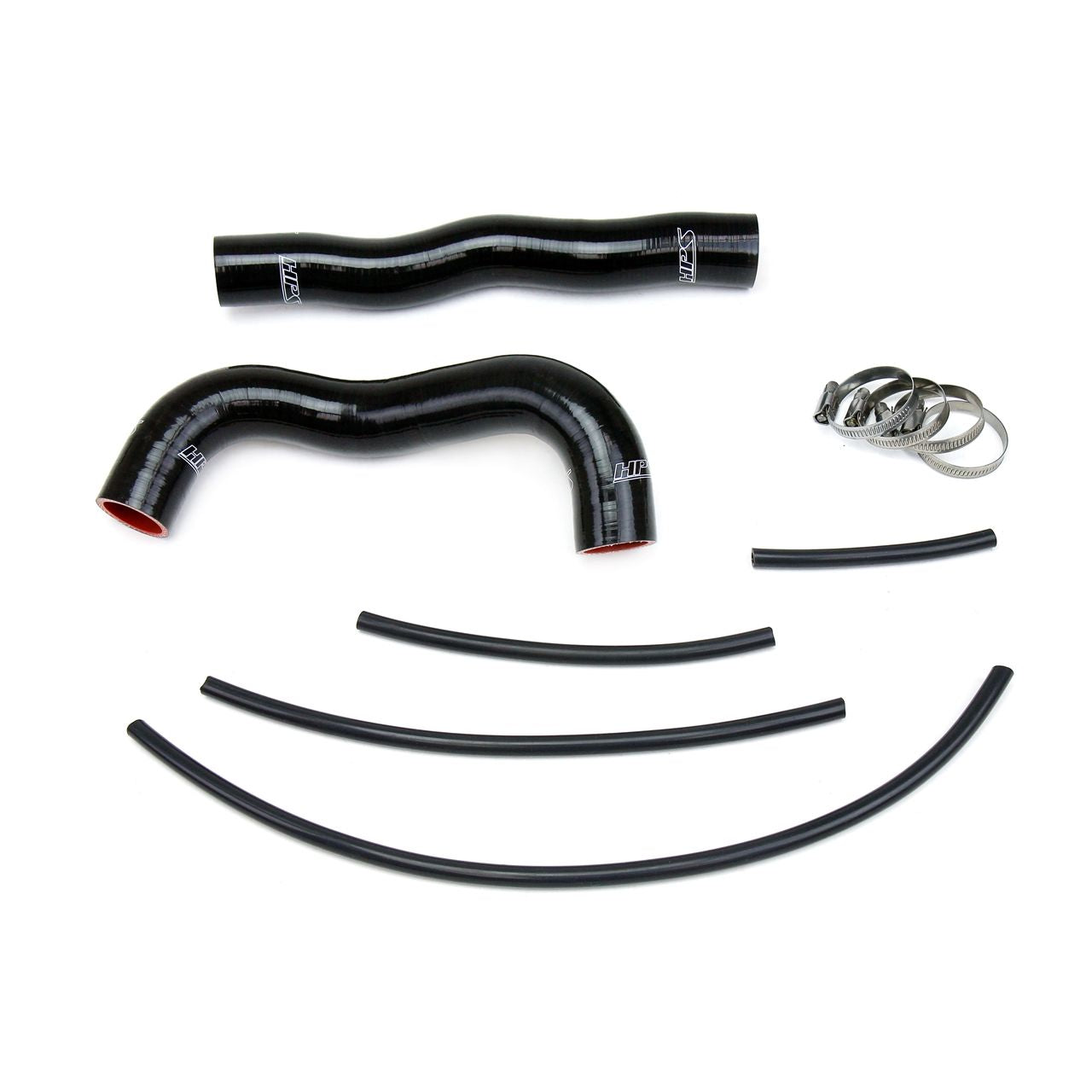 HPS Reinforced Black Silicone Radiator Hose Kit Coolant for Hyundai 13-14 Genesis Coupe 2.0T Turbo 4Cyl