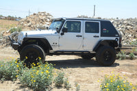 Thumbnail for DV8 Offroad 07-18 Jeep Wrangler JK 2 Piece Fast Back Hard Top 4 Door - Black (DS Only)