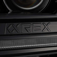 Thumbnail for AlphaRex 12-15 Toyota Tacoma LUXX LED Projector Headlights Plank Style Black w/DRL